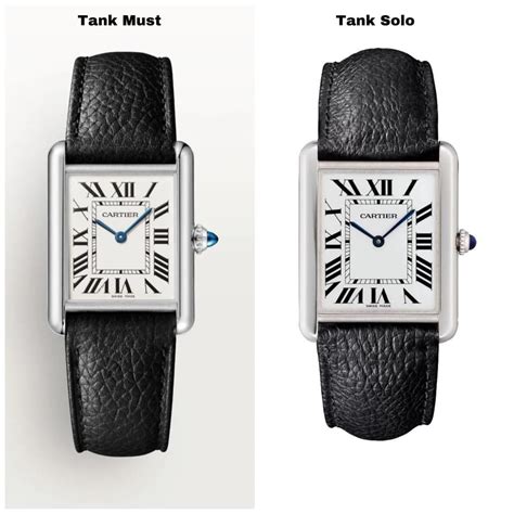 cartier tank must vs solo